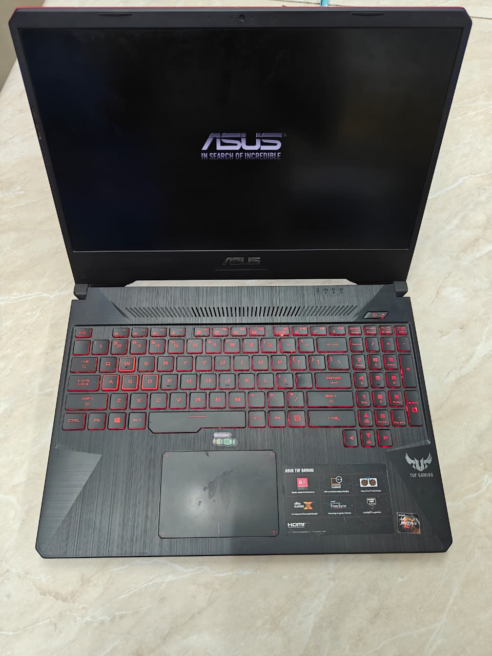 ASUS TUF Gaming – AMD Ryzen 5 3550H | 8GB RAM | 256GB SSD | Radeon RX 560X 4GB  (Equal to Intel Core i5 9th Gen Performance)